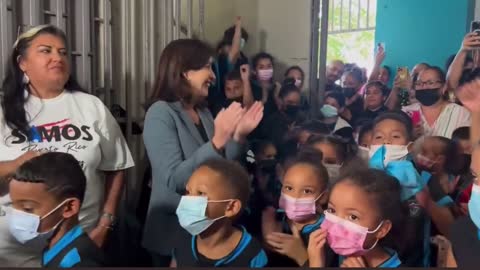 NY Governor Kathy Hochul in Puerto Rico yesterday Face masks on children is child abuse