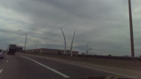 Air Force Memorial as seen from I-395 South, 3/15/11