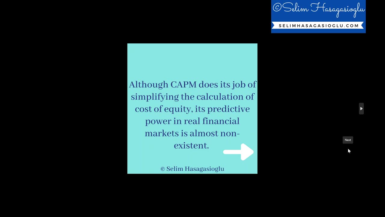 Management Science: 9 On CAPM and its performance