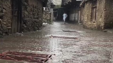 Our Beautiful Villege during Raining