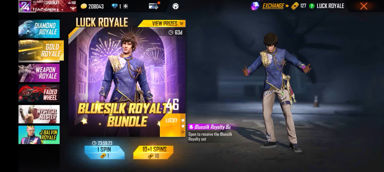 People also ask What is Free Fire Lucky Royale ?How do you use lucky spin in Free Fire?