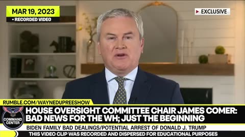 Rep. Comer details 'bad news for the White House'