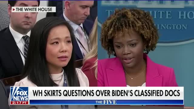 Reporters put Karine Jean-Pierre in the hot seat over Biden’s scandal #shorts