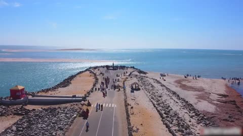 Drone Captures Scenic Island of Dhanushkodi in India