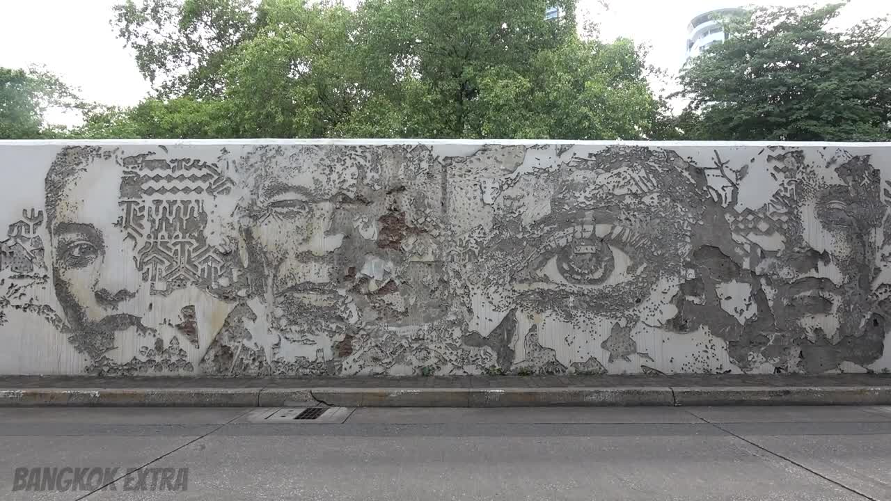 Street Art Outside The Portuguese Embassy In Bangkok