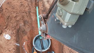 Sanitary sewer manhole install