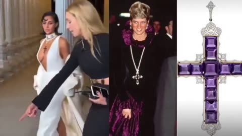 At a public event, Kim Kardashian wore Princess Diana’s iconic cross necklace