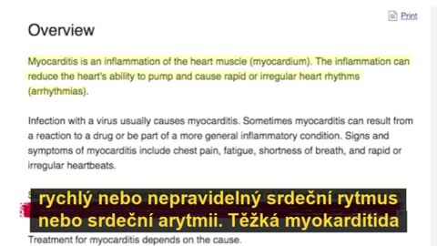 Myokarditidy a perikarditidy jako důsledek korporátního fašismu Big Pharma a médií