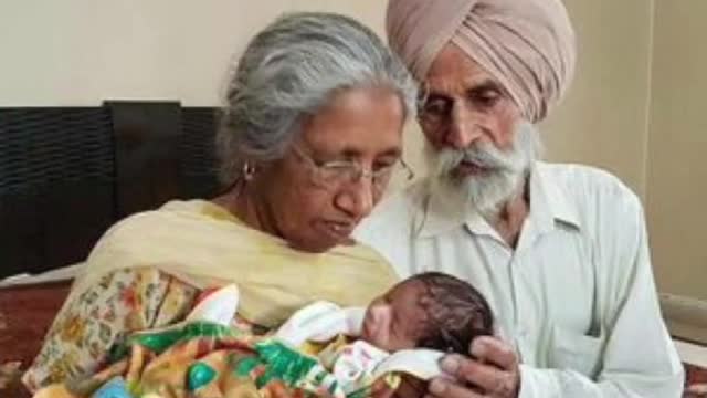 70 year old indian women gives birth to fist baby