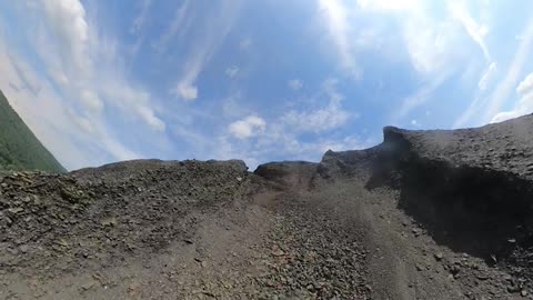 Dirt Biker Runs Out of Hill