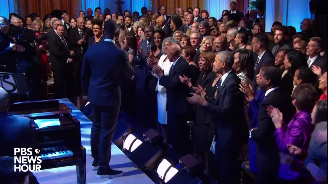 Watch President Obama speak -- and sing -- at White House tribute to Ray Charles