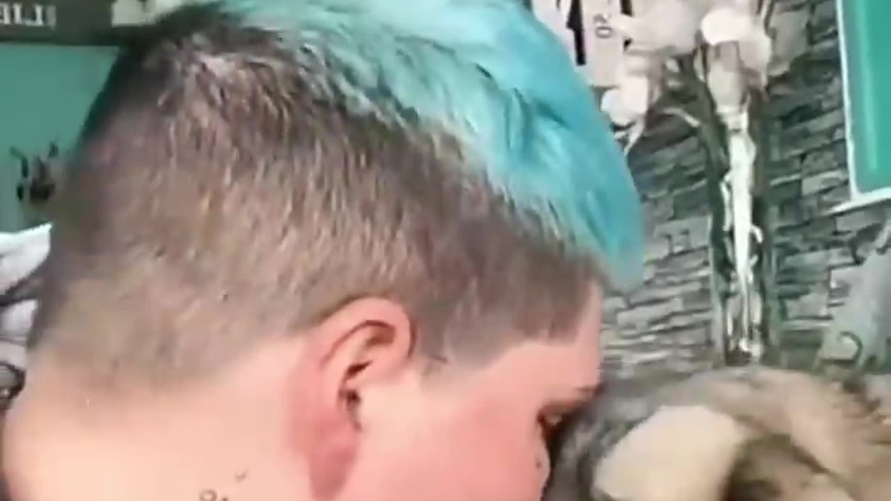 Kiss on dogs face and recording videos 🐕🐕