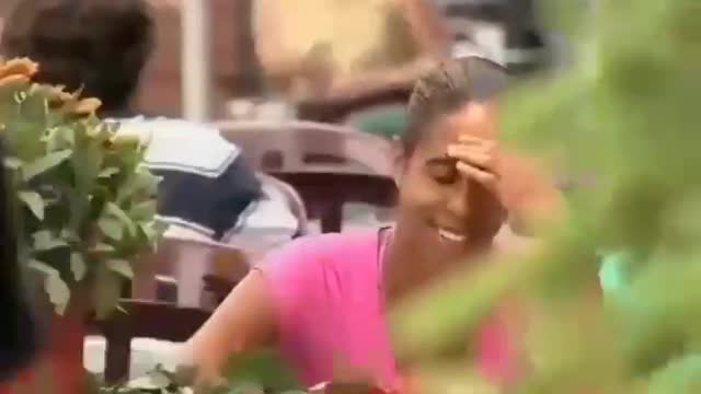Prank, man surprising random women LOL