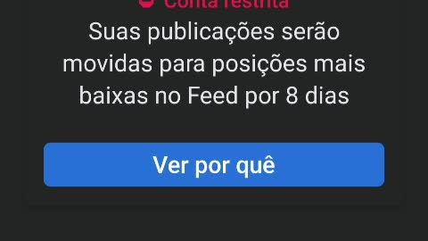 Censura - Facebook restringe minha conta