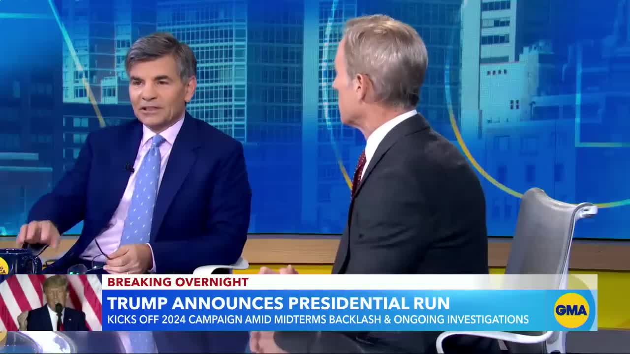 Donald Trump announces 2024 bid for White House l GMA