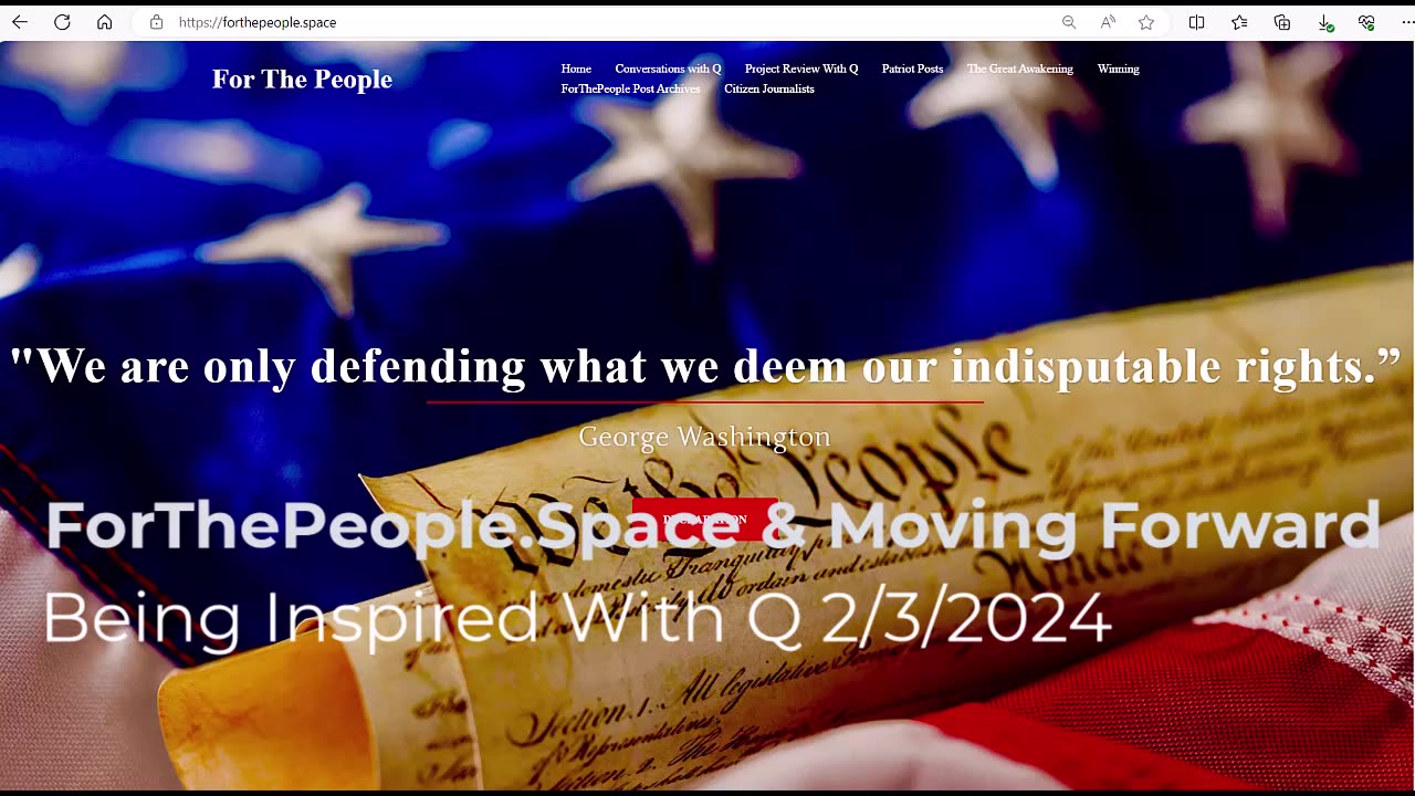 Forthepeople.space & Moving Forward 2/3/2024