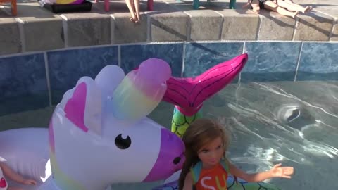 DIY Miniature Modern Party Home with Real Swimming Pool