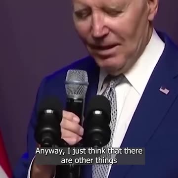 "I'm going to go to bed" - Biden