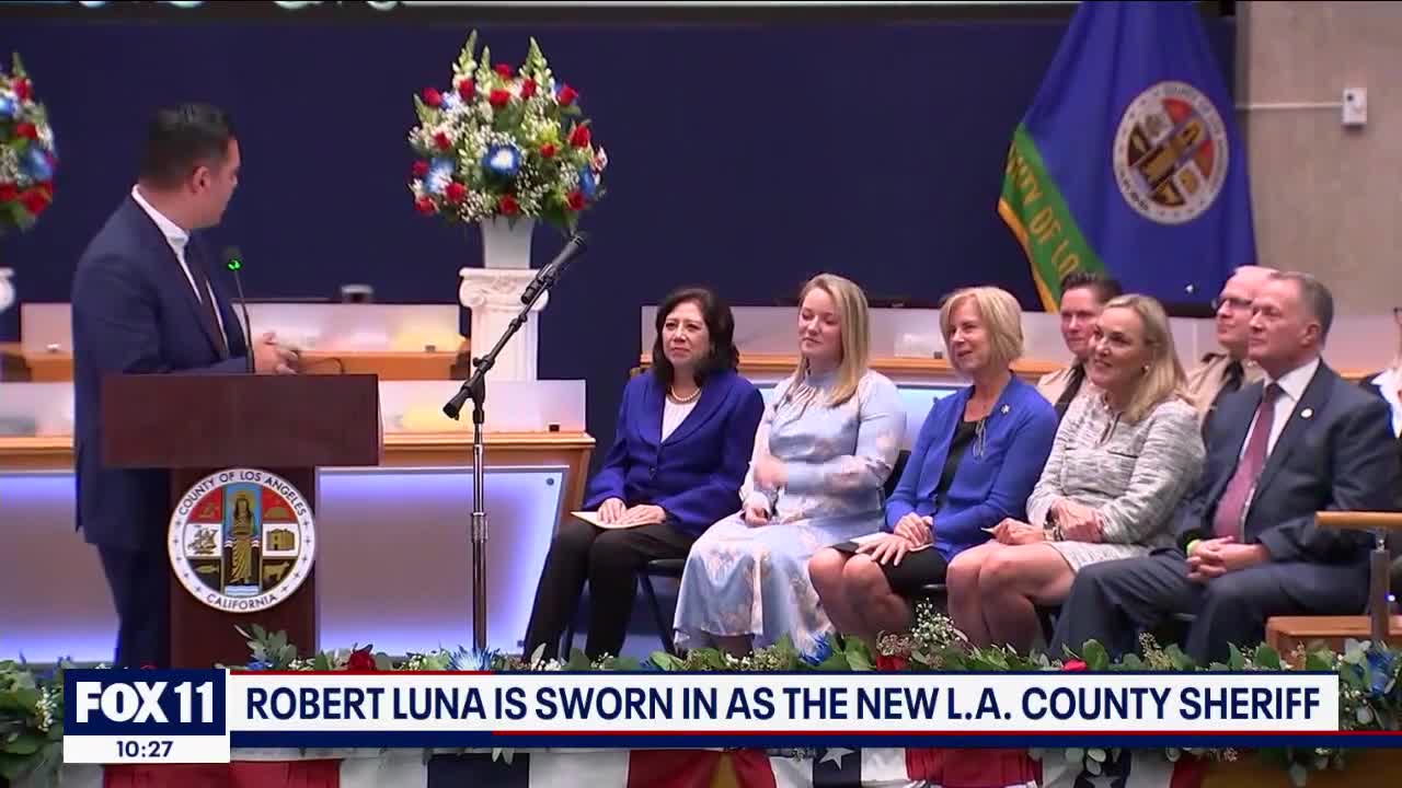 Robert Luna sworn in as new sheriff of Los Angeles County