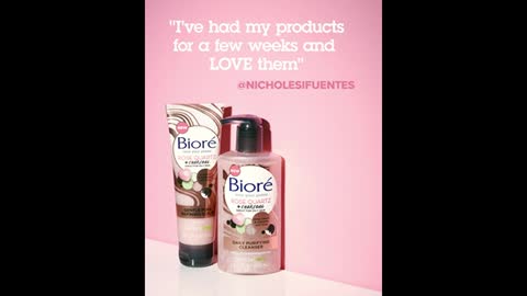 Bioré Rose Quartz + Charcoal Daily Face Wash, Oil Free Facial Cleanser Energizes Skin,