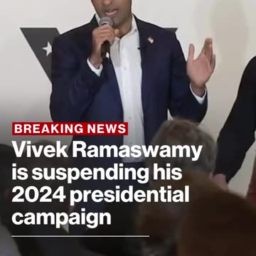 Vivek Ramaswamy announced he is ending his 2024 presidential campaign on Monday night