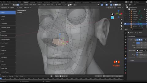 RETOPOLOGIA - ROSTRO CARTOON