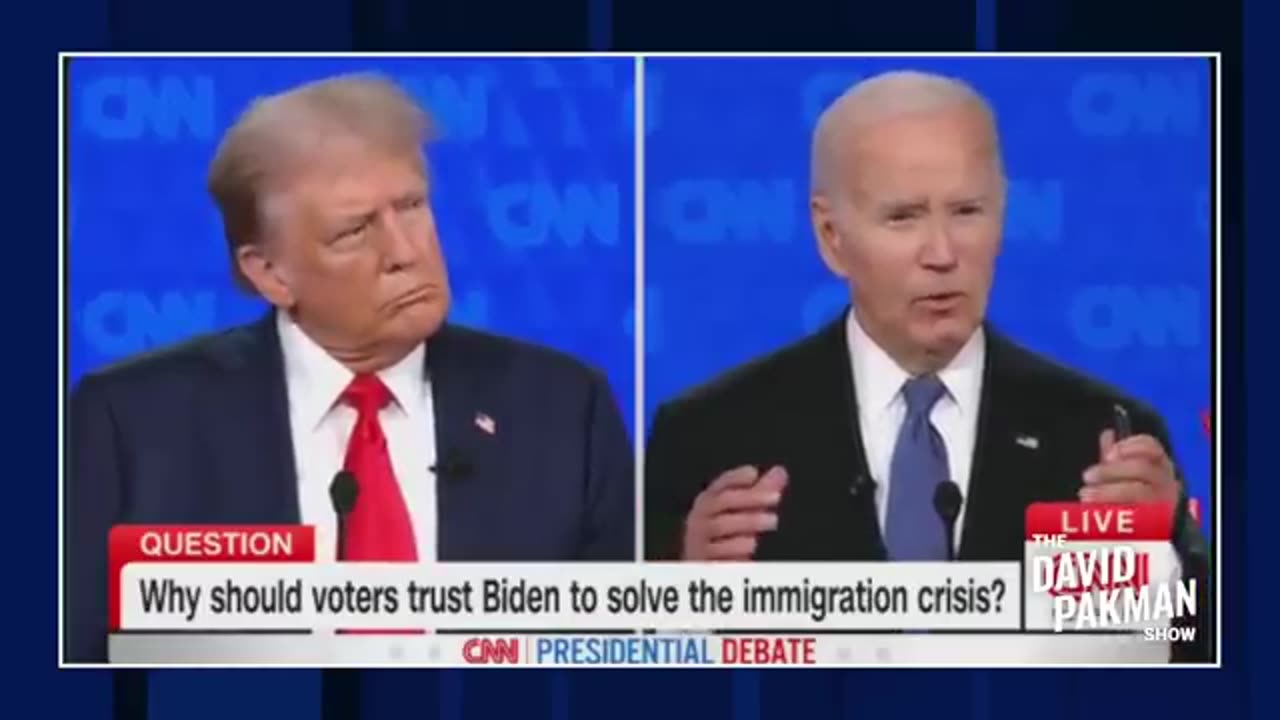 Biden vs trump DEBATE 2024 knock down nearly WORST CASE scenario