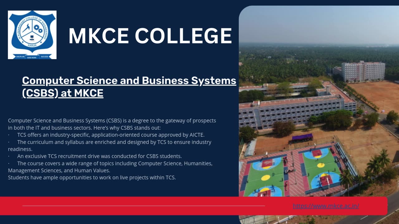 Computer Science and Business Systems (CSBS) at MKCE