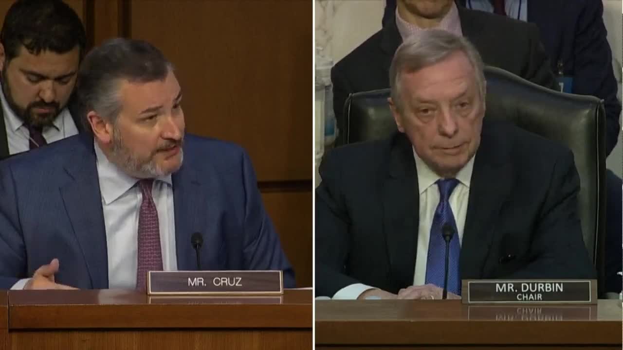 Sens. Cruz and Durbin Duke it Out in Near Shouting Match