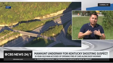 Kentucky shooting suspect on the loose shot at cars on interstate, officials say