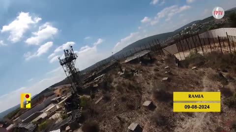 (EN) Islamic Resistance in Lebanon (Hizbullah) strikes on Sumaqa & Ramia, Aug 9, 2024.