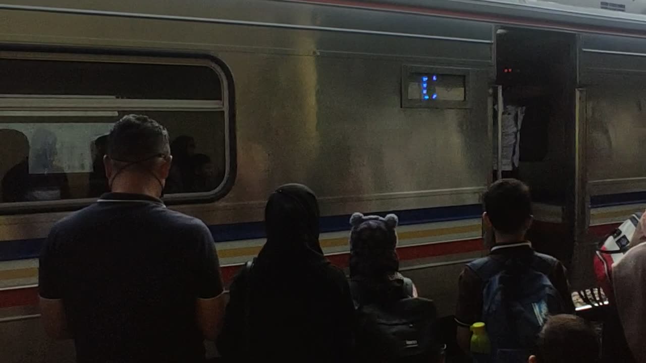 waiting for train to arrive