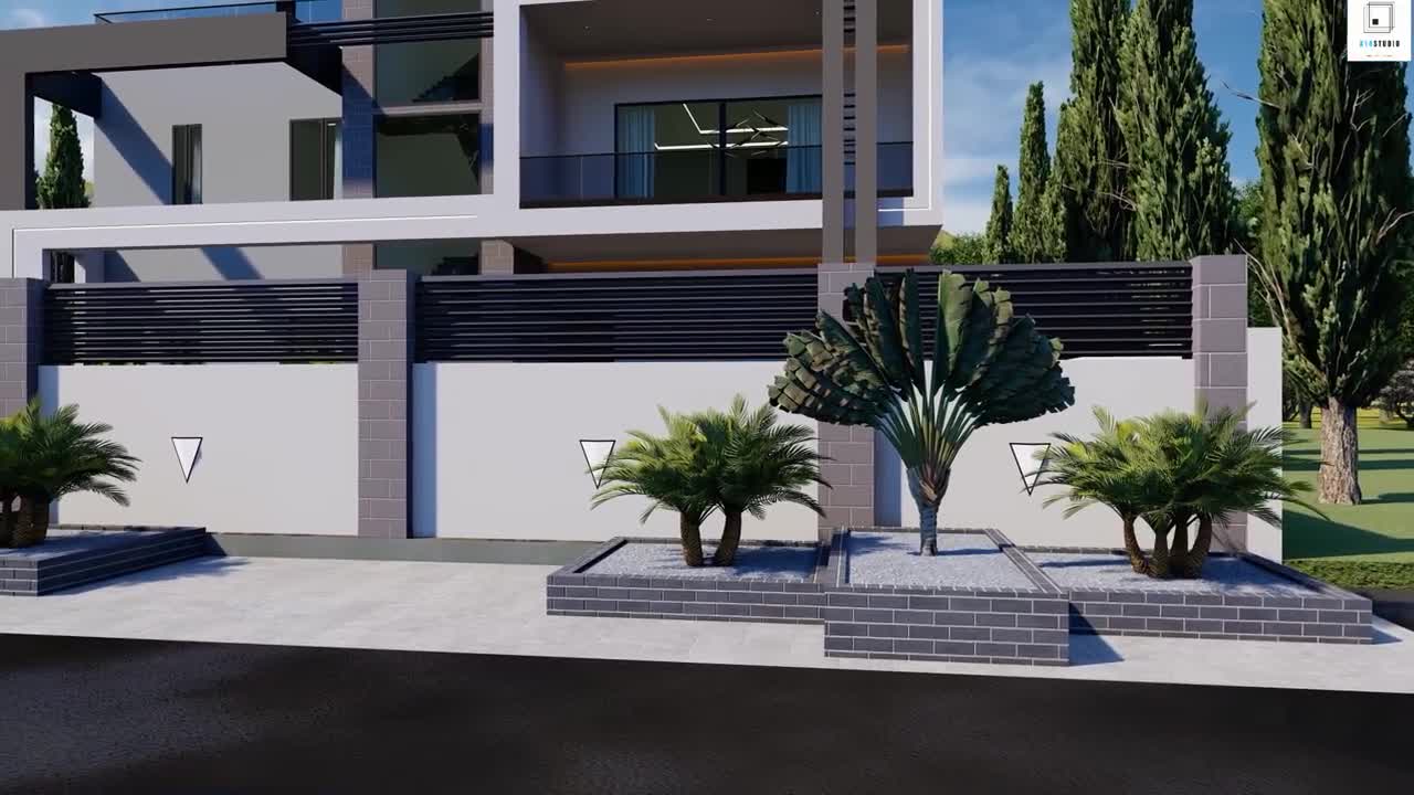 Modern House Design (19m x 17m) 6 Bedrooms with Estimate cost.