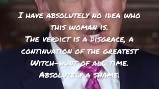 Donald Trump responds to the guilty verdict.