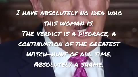 Donald Trump responds to the guilty verdict.