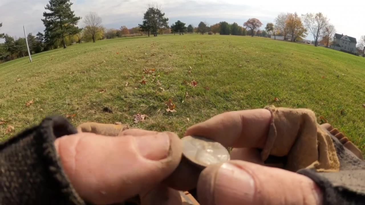 Finding SILVER - Metal Detecting a field between 1800s houses - Video 1 of 2