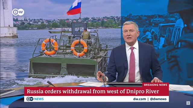 BKEAKING NEWSRussia orders withdrawal from west of Dnipro River