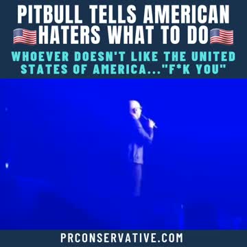 Pitbull Goes Pro America on stage!