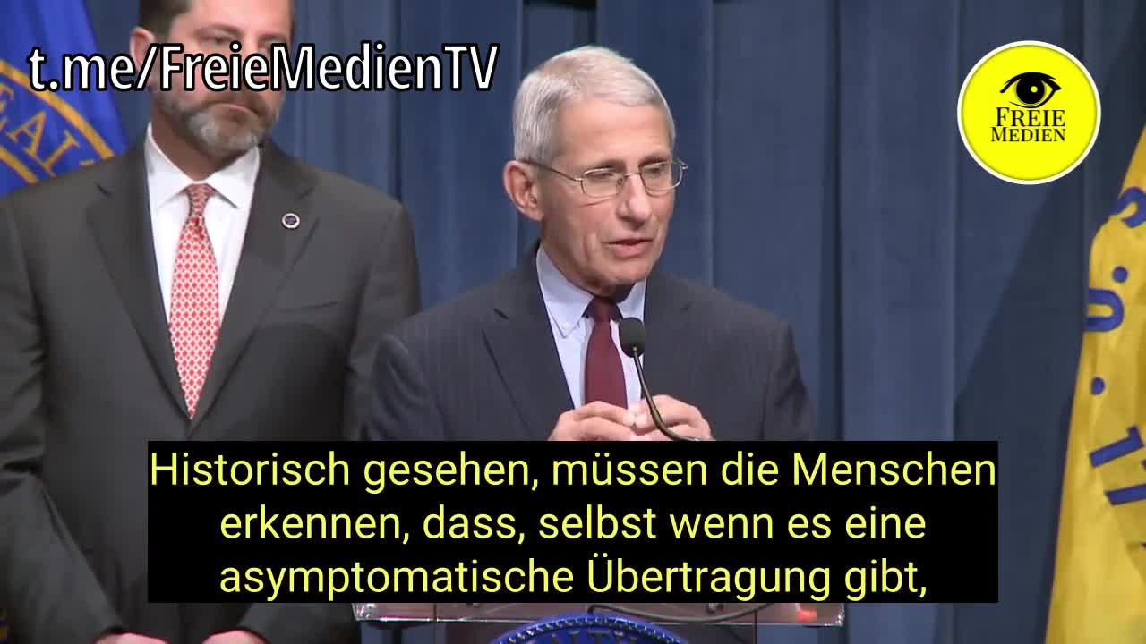 Fauci über Asymptomatische!!!