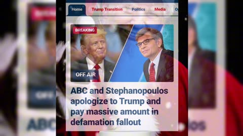 Fake News Demonic Woke George Stephanopoulos and ABC settled with Trump