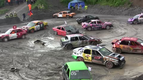 Demolition car derby - smashed other