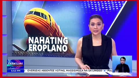 Cargo plane na nag-emergency landing,sumadsad at nahati