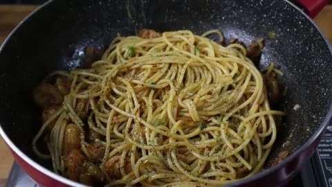 garlic shrimp pasta