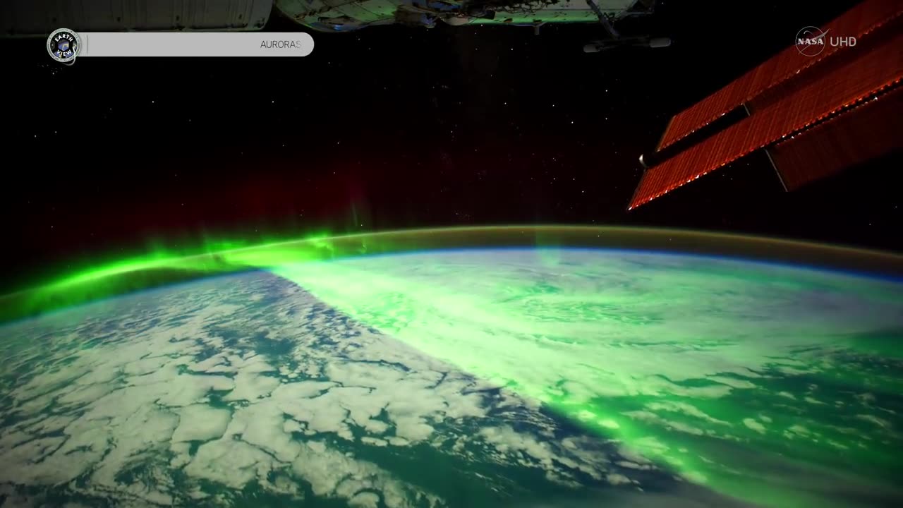 Stunning Aurora Borealis from Space in Ultra-High Definition (4K)