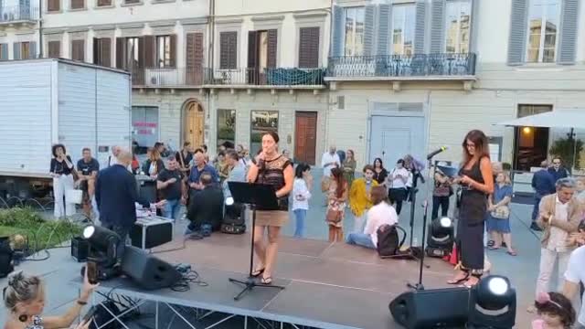 Berenice Galli su Julian Assange a manifestazione ISP a Firenze - 20220910 - Pangea Speciale