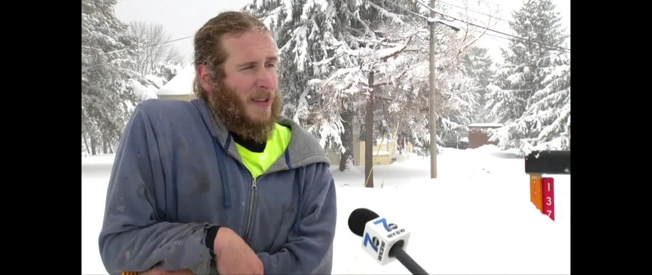 Lake effect snow hammers western New York