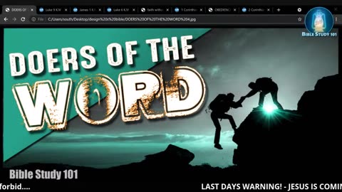 BE A DOER OF THE WORD, OR YOU WILL PERISH [@BIBLESTUDY101 ON YT]