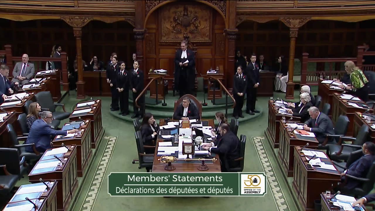 Member Statements, Ontario Legislature: Thursday 10/31/24