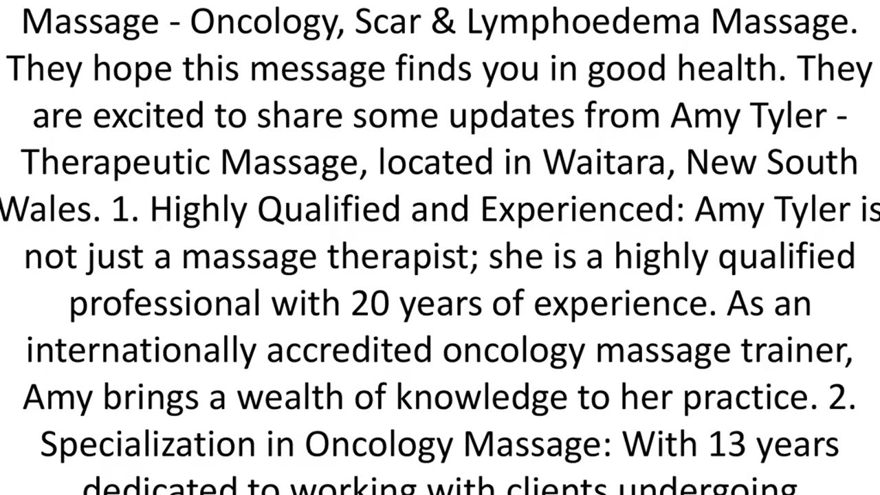 Get the best Post surgical massage in Wahroonga