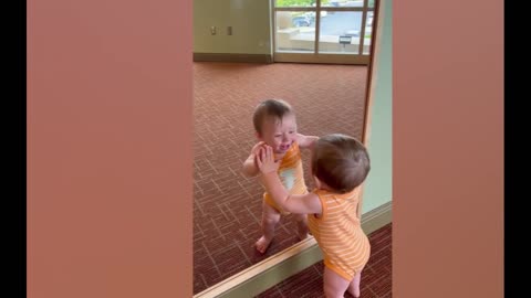 Who Are You? Funniest Baby Look At The Mirror Compilation